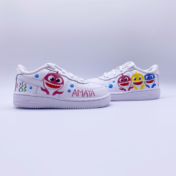 Regulación programa Generosidad Zapatos / Zapatillas Baby Shark Custom Kids Nike Air Force 1 - Etsy España