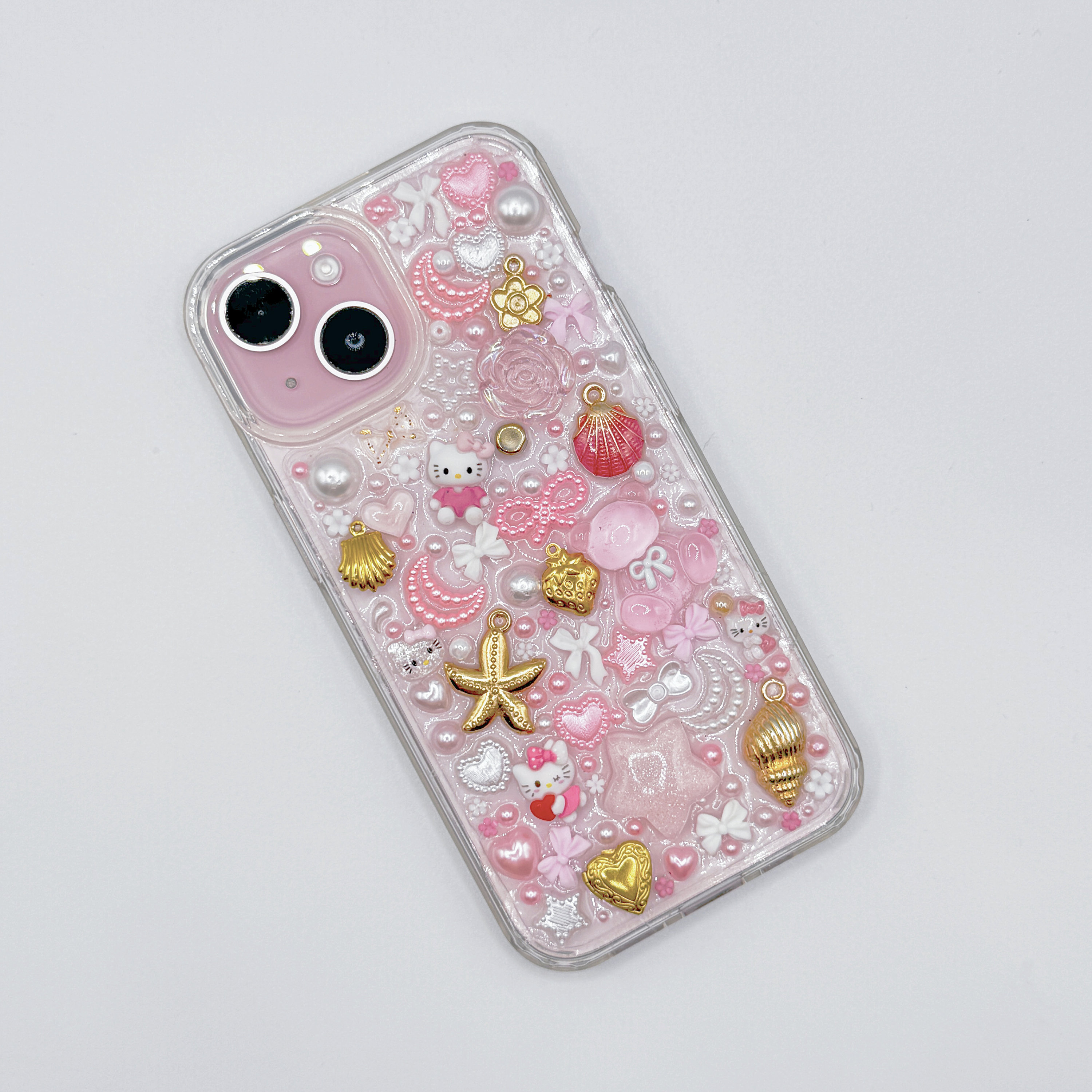 Pink Charm Phone Case - Junk Charms - iPhone Case - Coquette