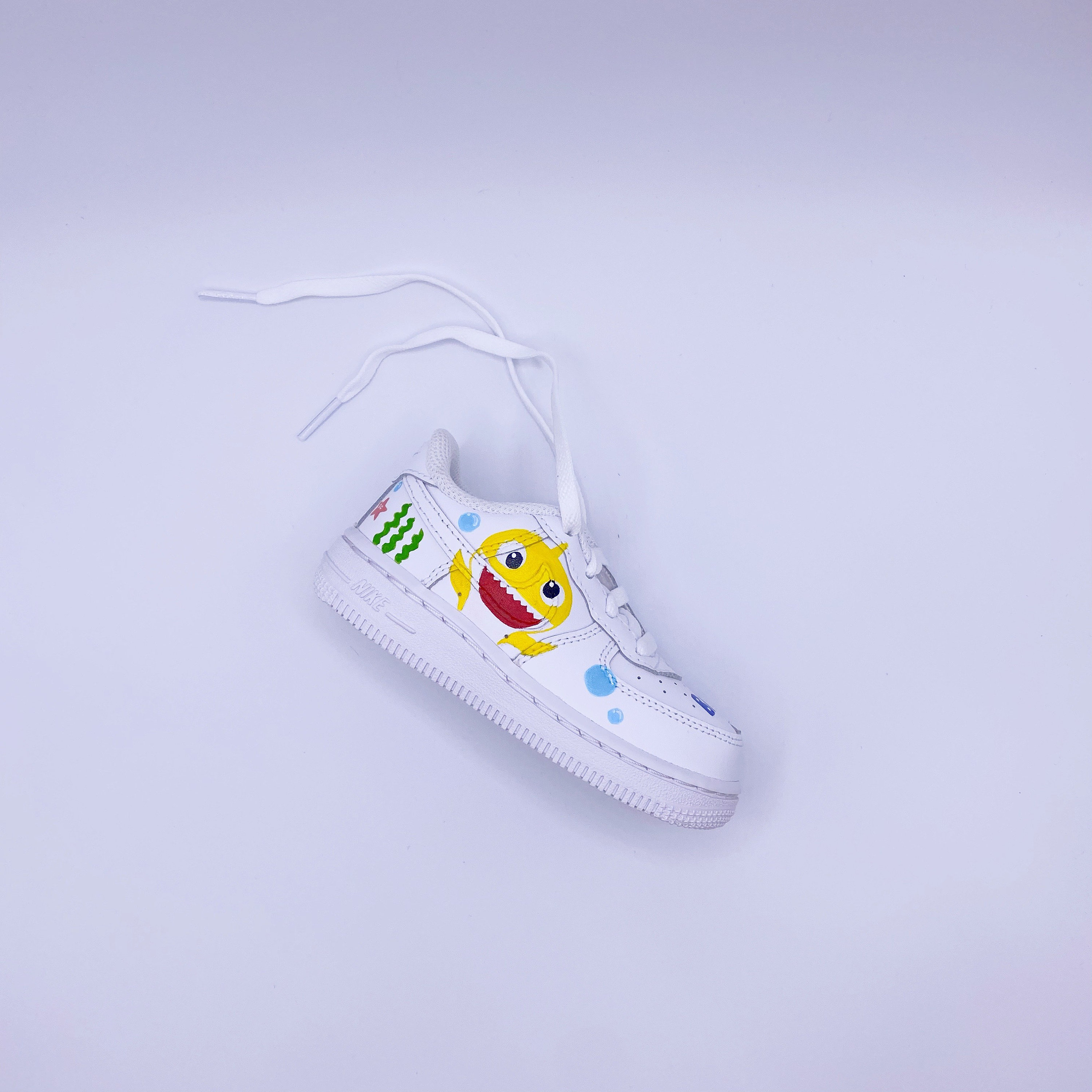 Baby Shark Shoes / Sneakers Custom Kids Nike Air Force 1 Etsy