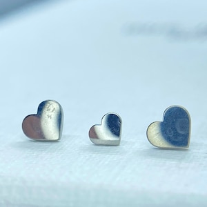 NeoMetal Titanium Heart Threadless Jewelry, perfect for Helix, Nostril, Conch, Lobe, Flat & More