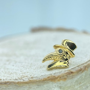Oh Doctor! from Junipurr, 14k Yellow Gold for helix, conch piercings + more