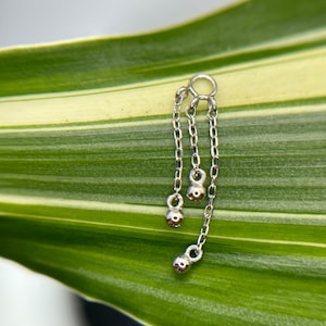 Dancing Queen - Buddha Jewelry Organics Charm Dangle 14kt White Gold for Helix, Flat, Lobe, Rook piercings