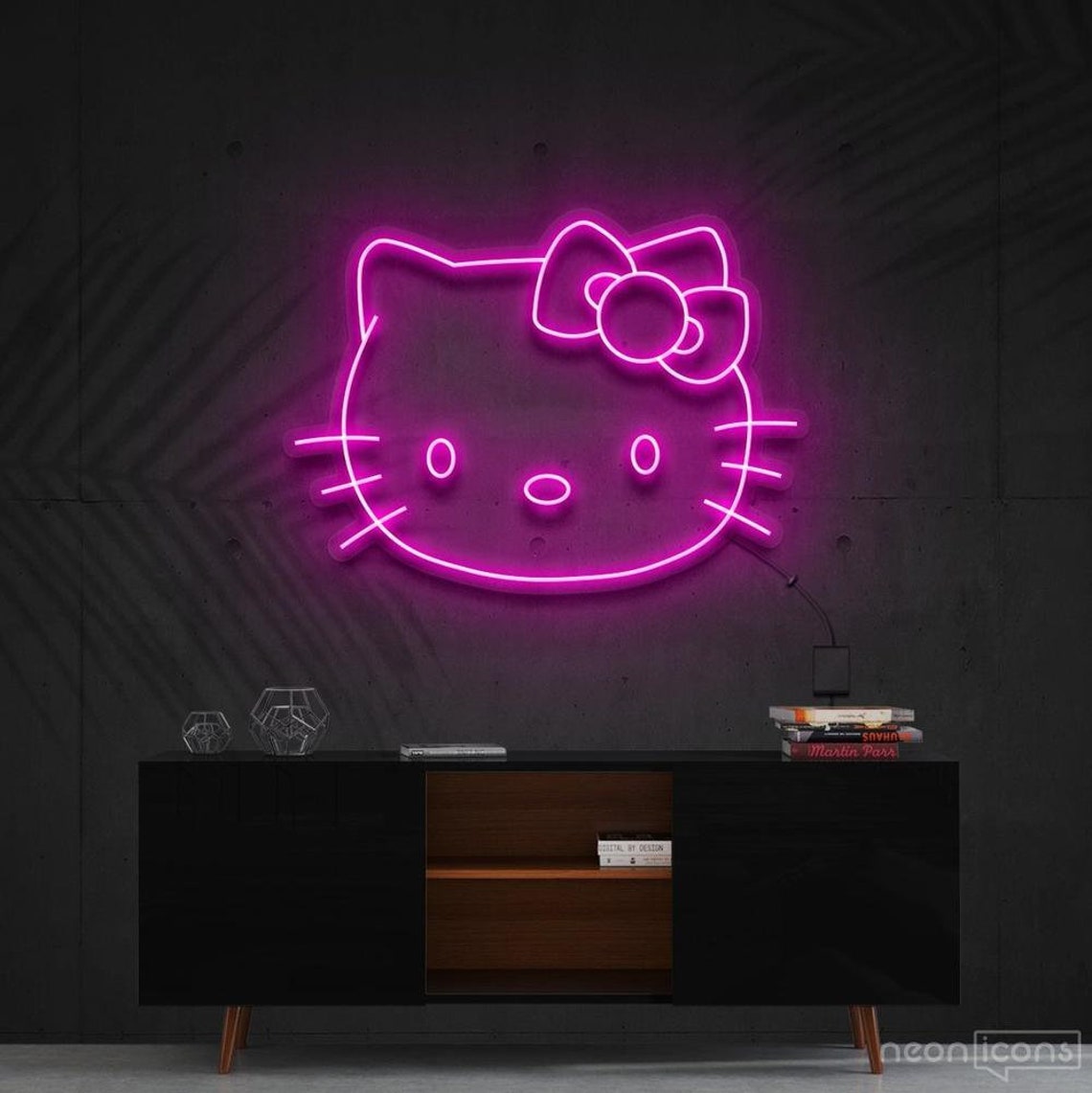 Hello Kitty LED néon sign Hello Kitty neon sign Hello Kitty Etsy