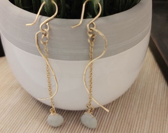 Aquamarine Drop Earrings