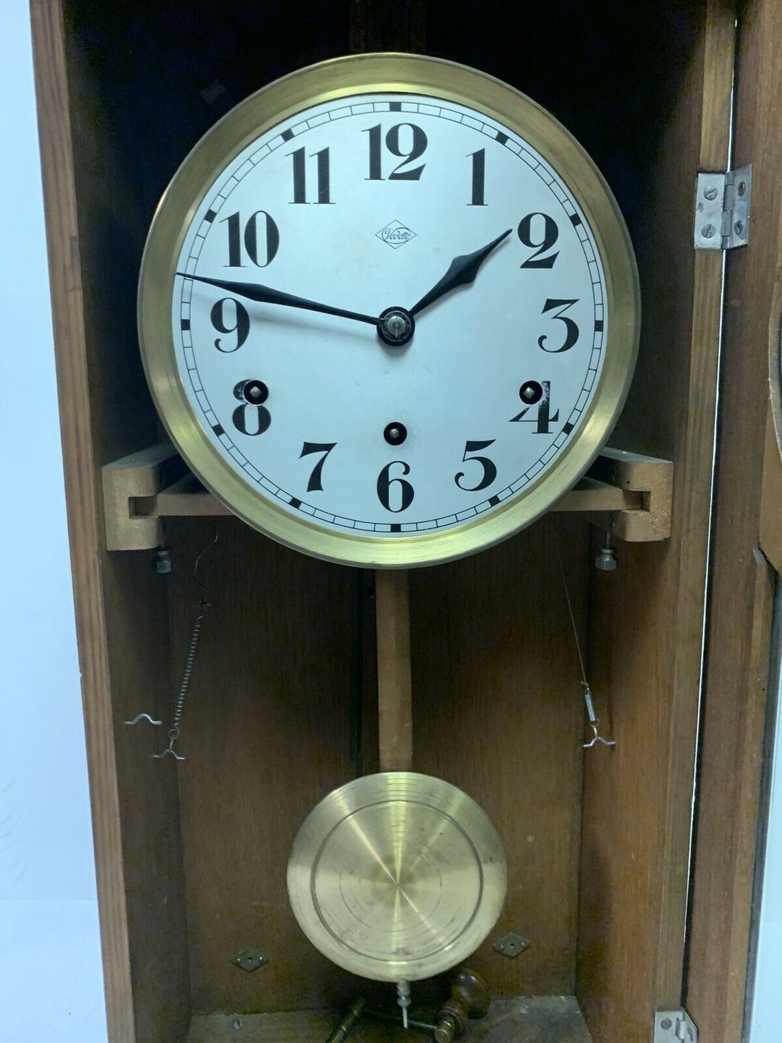 French Vedette Westminster Chime Wall Clock 1920s Vintage Etsy