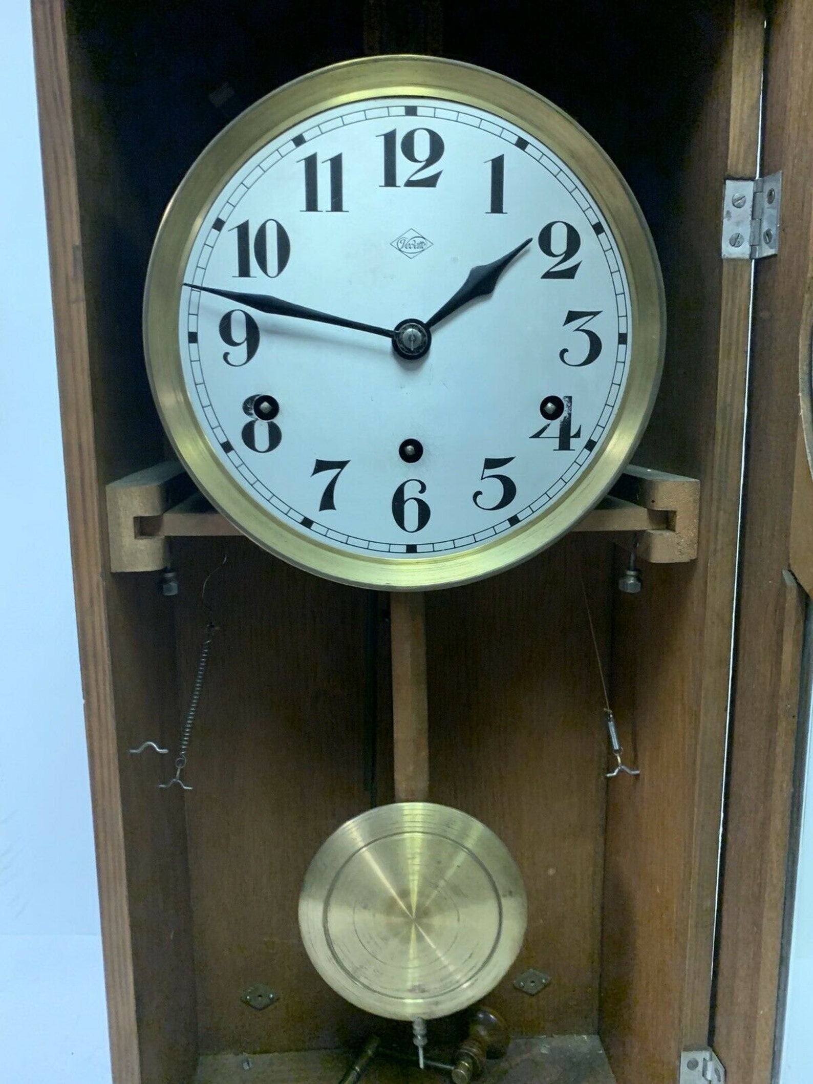 French Vedette Westminster Chime Wall Clock 1920s Vintage Etsy