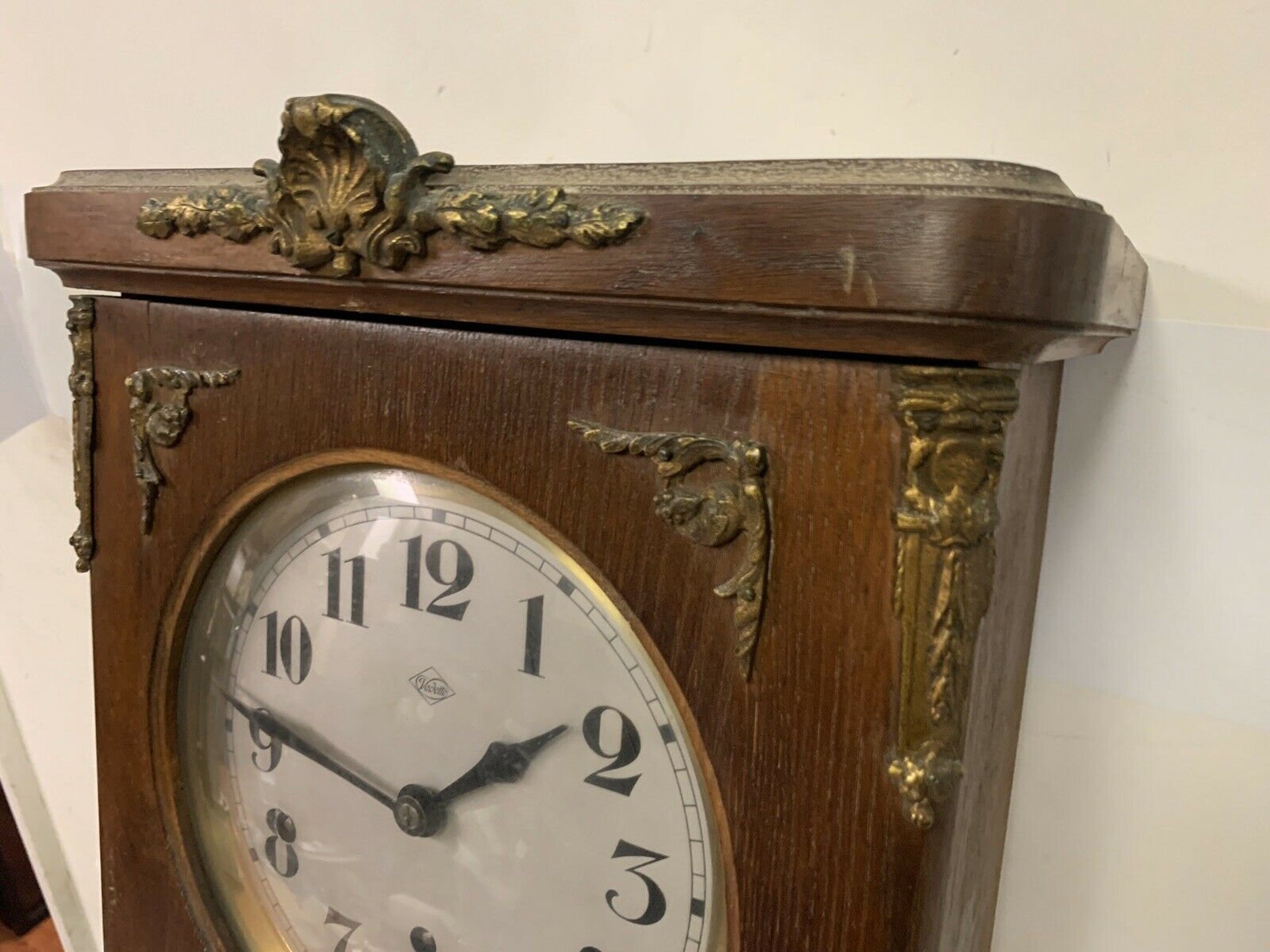 French Vedette Westminster Chime Wall Clock 1920s Vintage Etsy