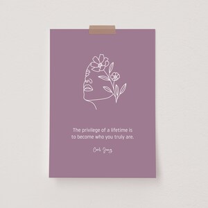 Carl Jung Quote Printable, Therapy Decor Wall Art, Mental Health Print, Inspirational Quote Printable, DIGITAL DOWNLOAD