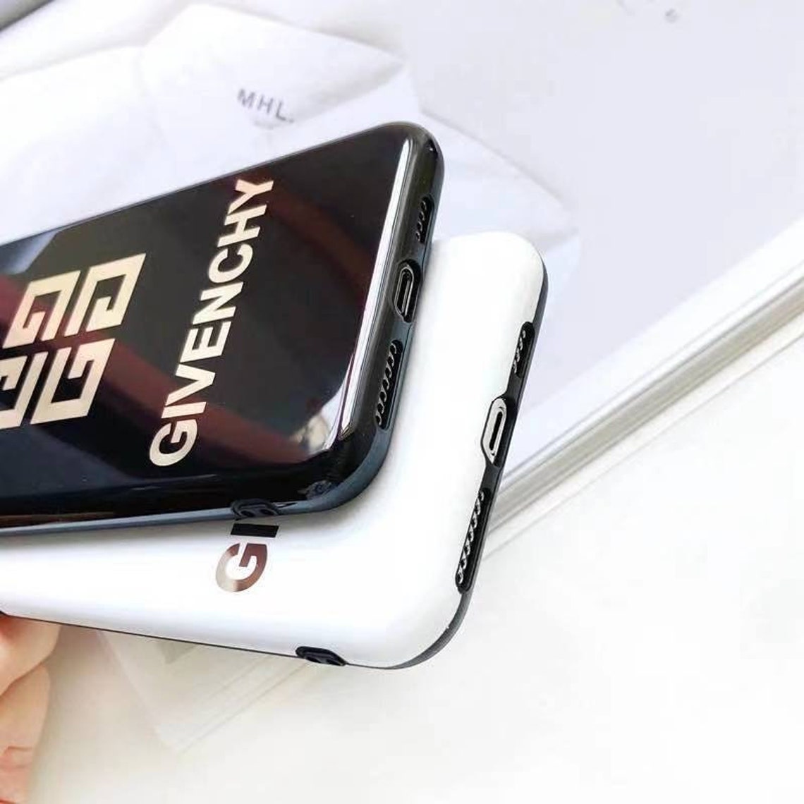 Black and white iPhone case Inspired luxury Designer Etsy