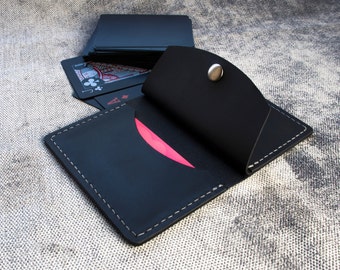 Cordura Wallet Wallet Black Wallet Ready to Ship Vegan leather Wallet
