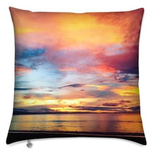 Costa Rica Sunrise Square Cushion