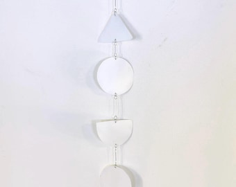 Pure White Linear Mobile, 35”Long x 4”Wide