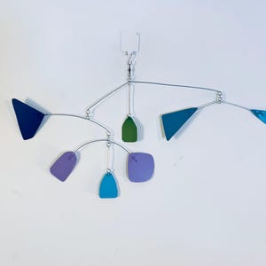 Multicolor Pastel Midcentury Modern Mobile, 17” wide x 18” high