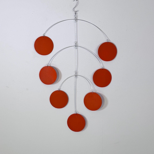 Big Orange Shapes Mobile 17" h x 25" w