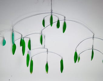 Large  Weeping Willow Mobile, 34" wide x 23" high