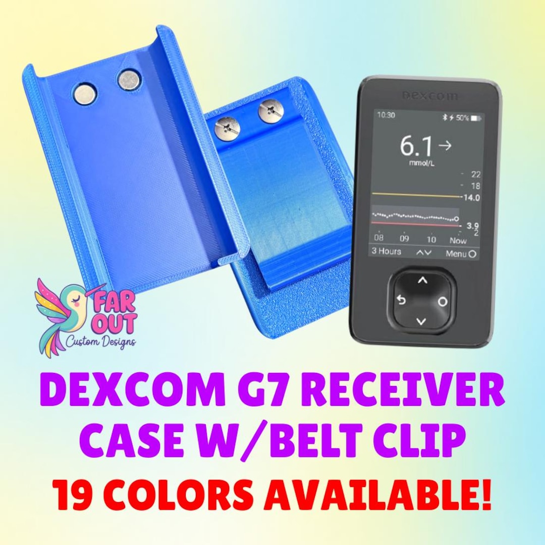 Dexcom G7 Receiver Case W/ Belt Clip | 3D Printed PLA | Clip on Holder ...