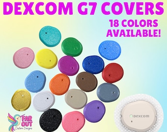 Dexcom G7 Cover | Slim Reusable Sensor Accessory | Non-Bulky CGM Cover | 18 Colors | Dexcom G7 Accessories