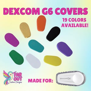 Dexcom G6 Cover – Reusable Sensor Cover (19 Colors) | Slim Dexcom G6 Accessory | DIY Diabetes Sensor Decor | Dexcom G6 Protector Cover