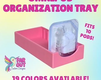 Omnipod Pod Organizer Tray | Holds 10 Pods | Diabetes Supply Organizer | Insulin Pump Storage Tray | 3D Printed Omnipod Holder