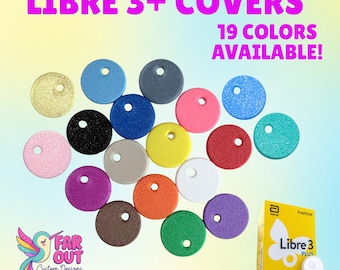 Freestyle Libre 3 & 3 plus Cover | Slim Reusable Sensor Accessory | Non-Bulky CGM Cover | 19 Colors | Freestyle Libre 3 plus Accessories