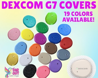 Dexcom G7 Cover | Slim Reusable Sensor Accessory | Non-Bulky CGM Cover | 19 Colors | Dexcom G7 Accessories