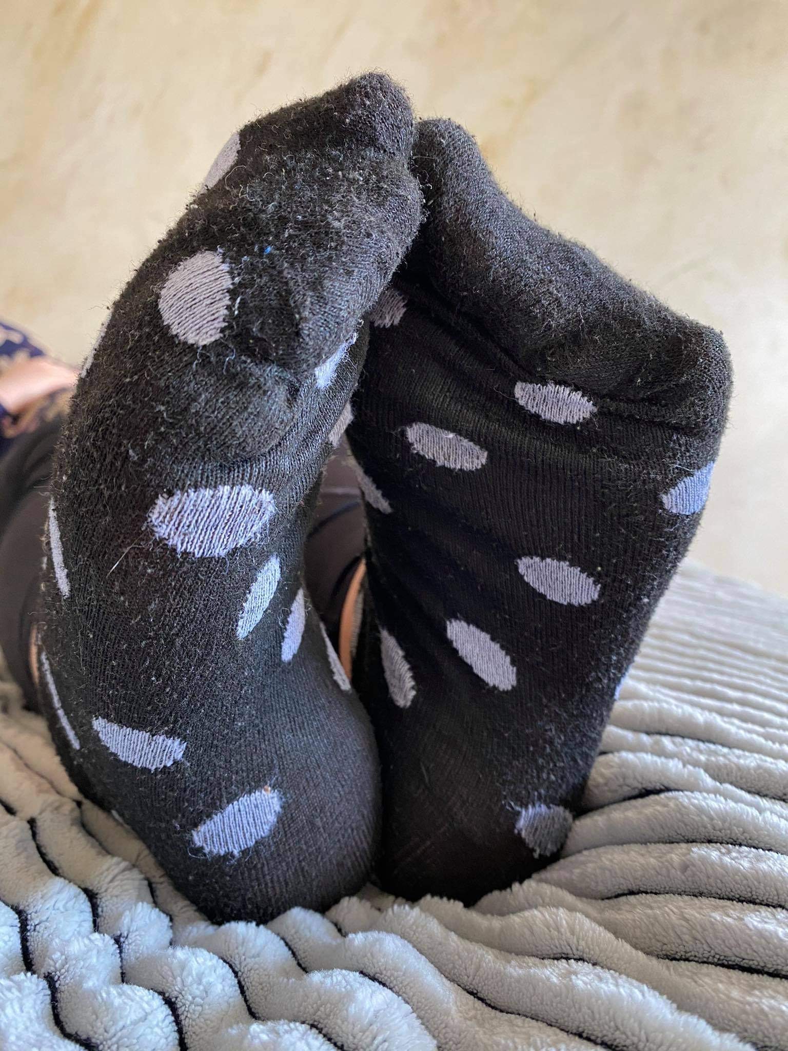 Worn women black socks used Smell DIRTY Etsy