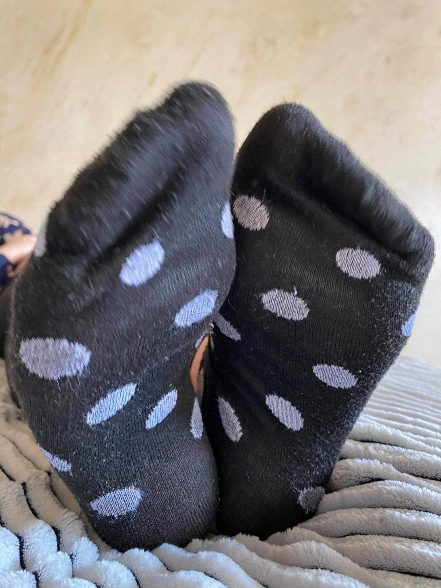 Worn women black socks used Smell DIRTY Etsy