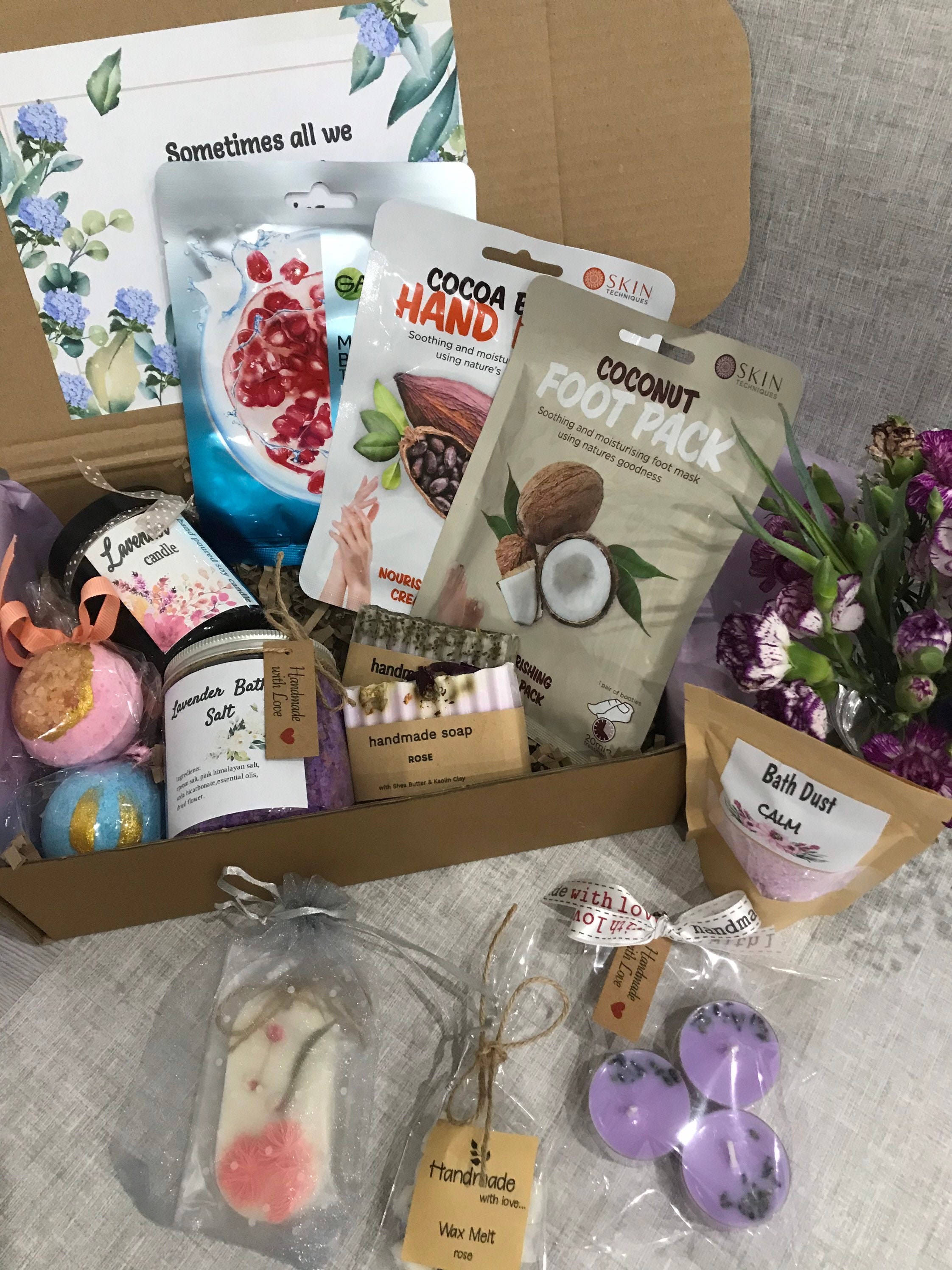 Luxury Pamper Hamper Gift For Her Etsy