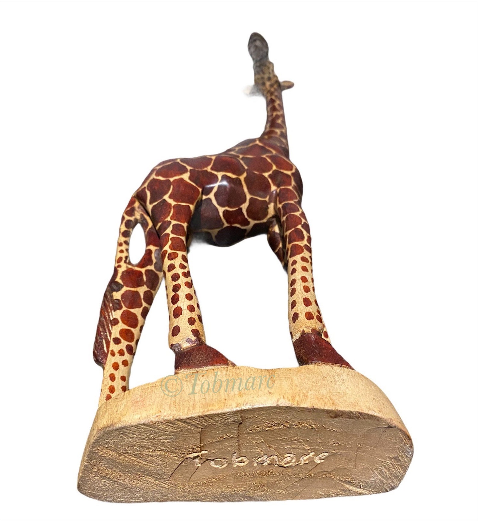 Sculpture de girafe en bois Girafegirafe africaine Etsy