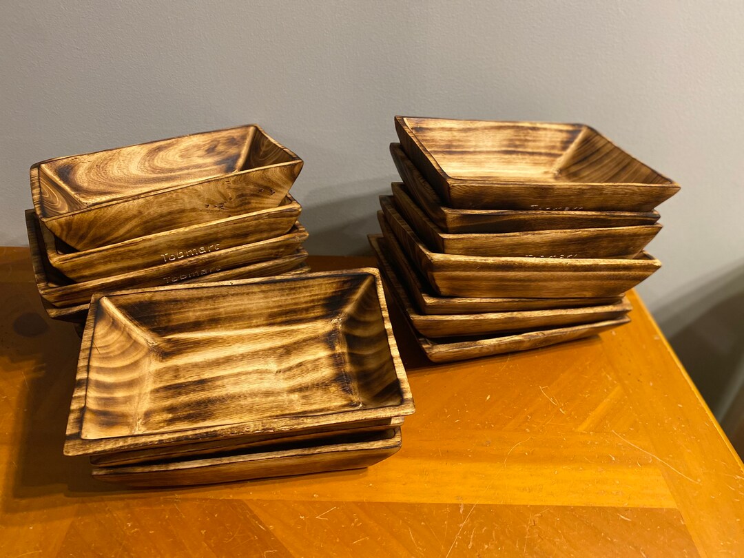 WHOLESALE DOUGH BOWL Candle Small Wood Bowl, Wooden Soya Candle Dough