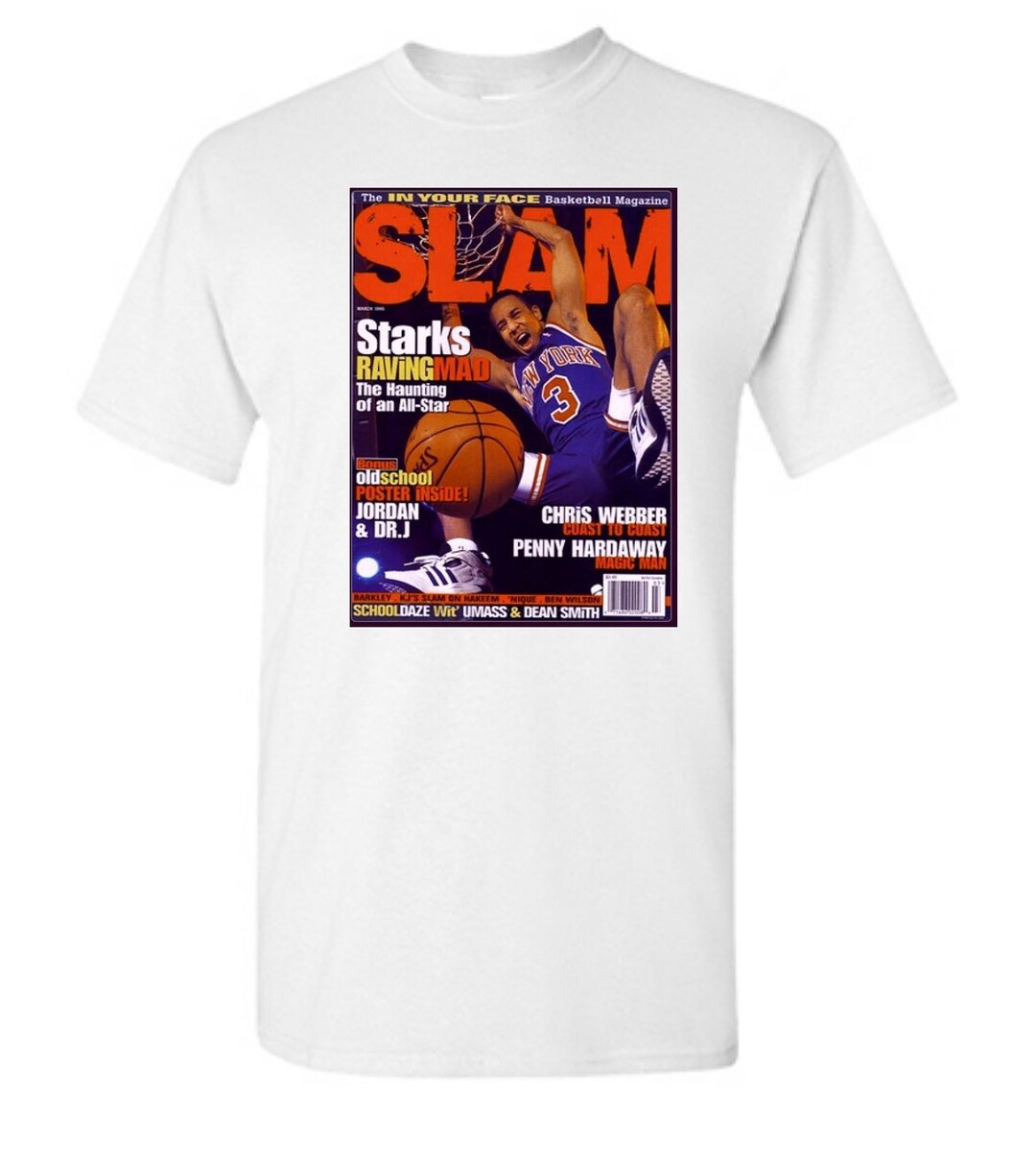 John Starks Knicks Slam Magazine Tshirt Etsy