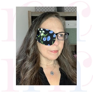Blue Carnations Eyepatch (Large)