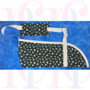 Snowflakes on Plaid (Adult)