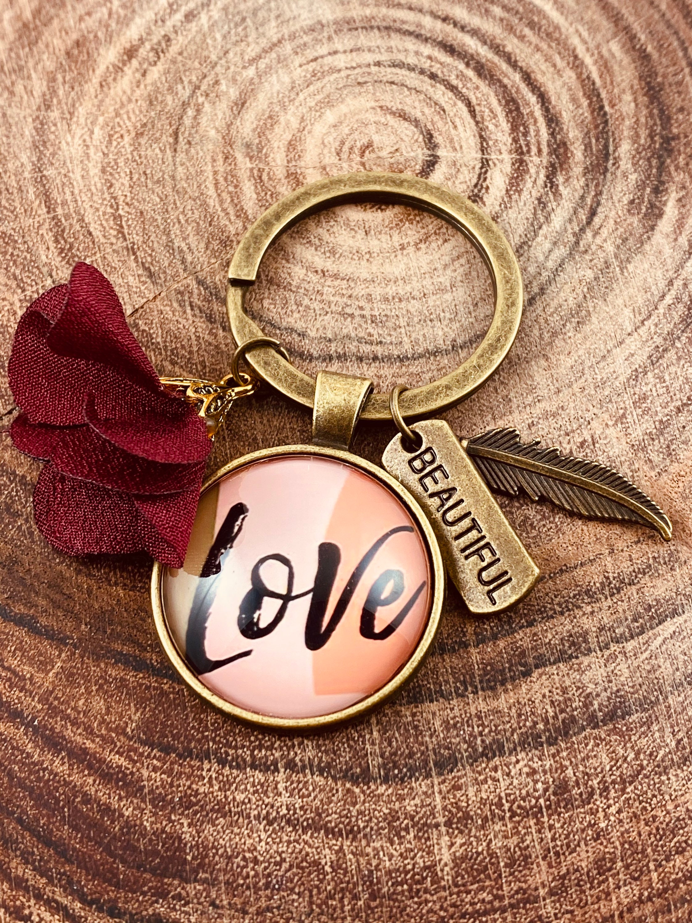 Inspirational keychain Etsy