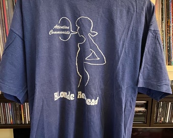 BLONDE REDHEAD T-SHIRT- size xl - original merchandising- vintage  2000 -  Melody of Certain Damaged Lemons Tour -4AD- touch and go records