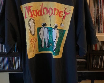 MUDHONEY t shirt piece of cake tour - ORIGINAL  merchandise VINTAGE 1992 - size xl -