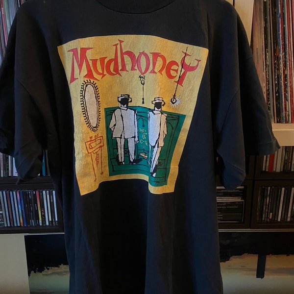 MUDHONEY t shirt morceau de gâteau tour - ORIGINAL marchandises VINTAGE 1992 - taille xl -