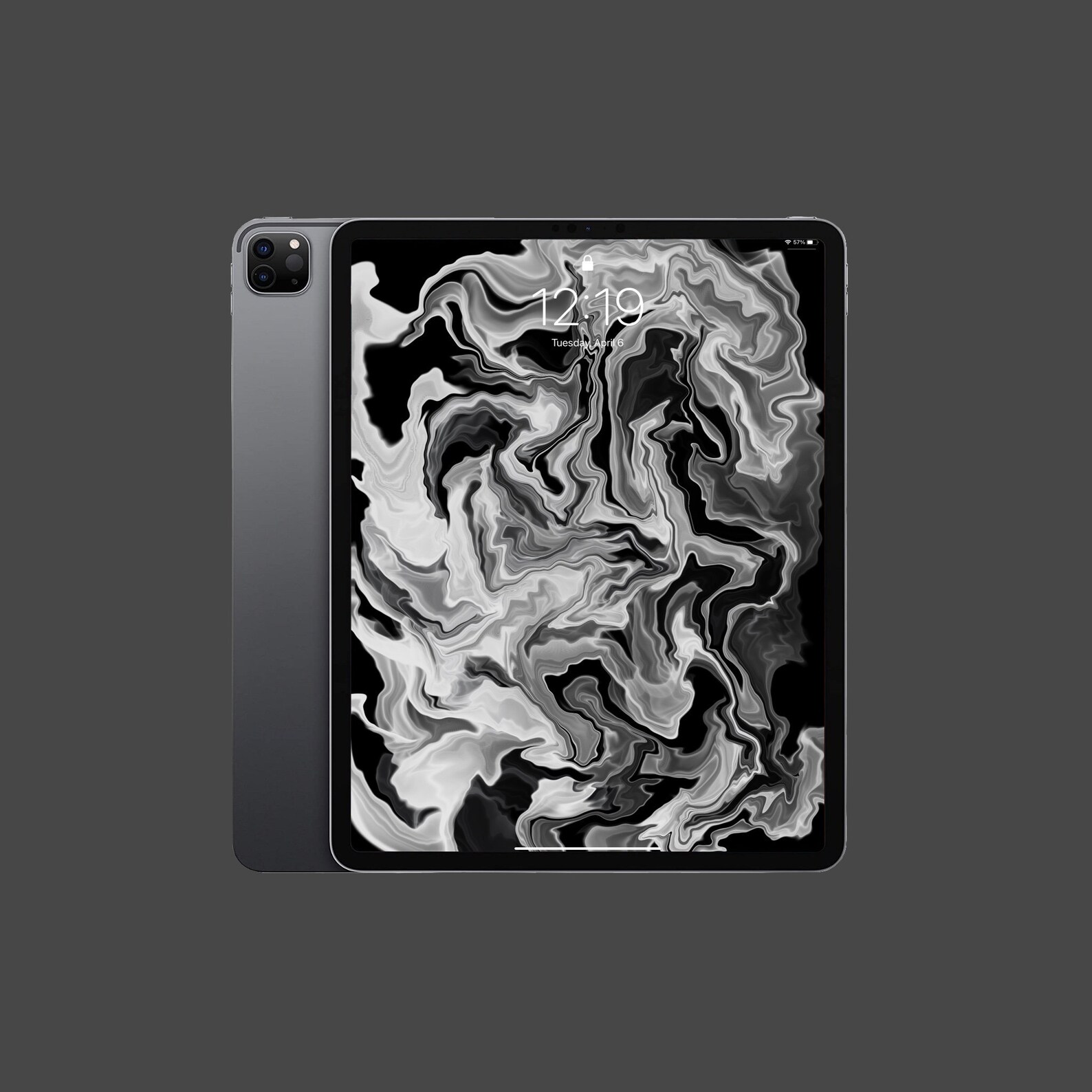 Black and White Marble iPad Wallpaper Tablet Wallpaper Etsy