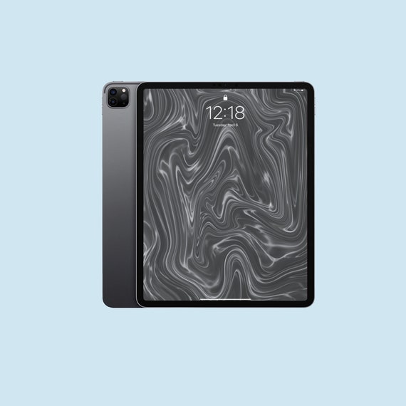 Grey And White Marble Ipad Wallpaper Tablet Wallpaper Etsy