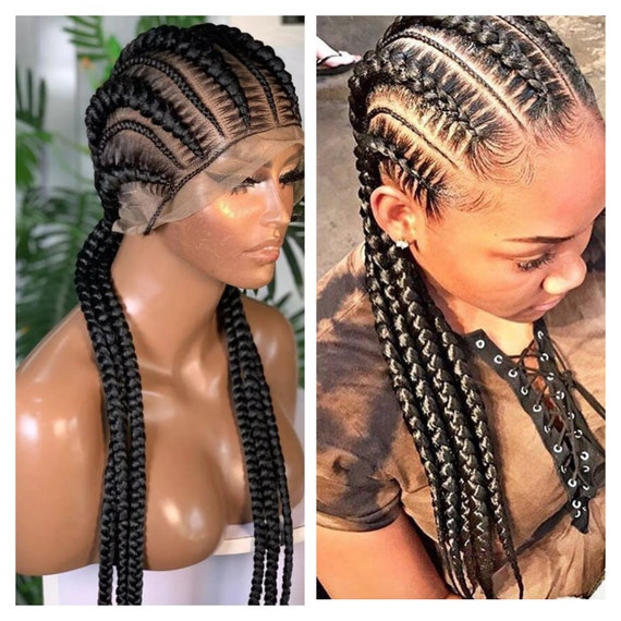 Cornrow braided wigs cheap