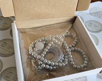 Vav Pearl Misbaha Tasbih – Handmade Prayer Beads, Dhikr Beads, Islamic Gift, Ramadan Gift, Ameen Favor, Muslim Gift, Prayer Mat