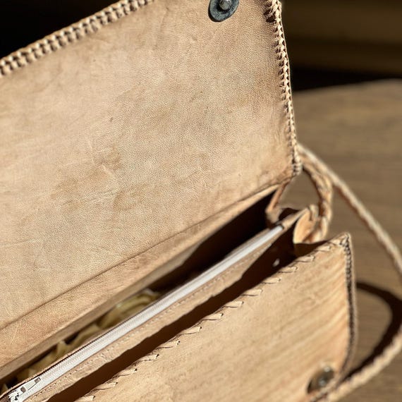 Exotic Python Shoulder Bag African Python Skin Le… - image 5