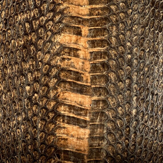 Exotic Python Shoulder Bag African Python Skin Le… - image 4