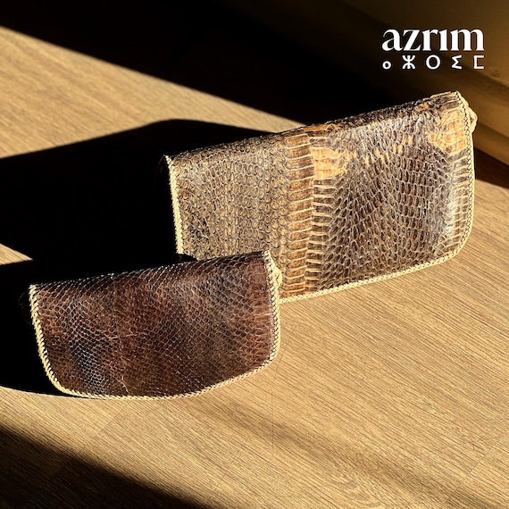 Exotic Python Shoulder Bag African Python Skin Le… - image 1