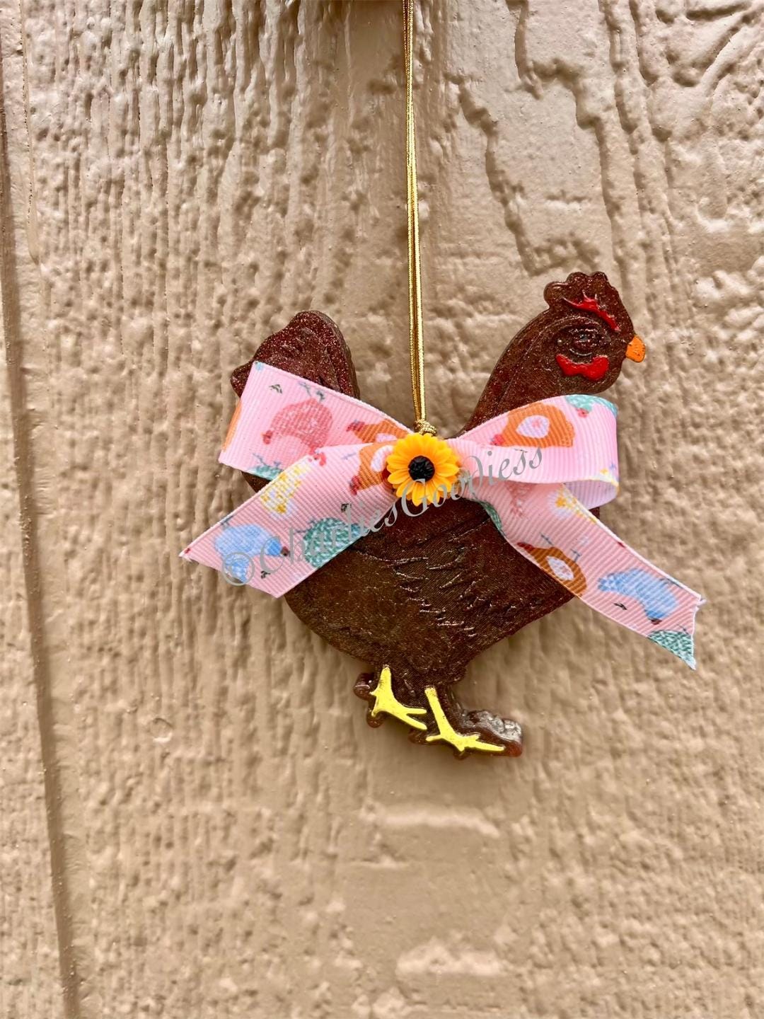 Glittery Hen Freshie With Chicken Bow Freshie - Etsy