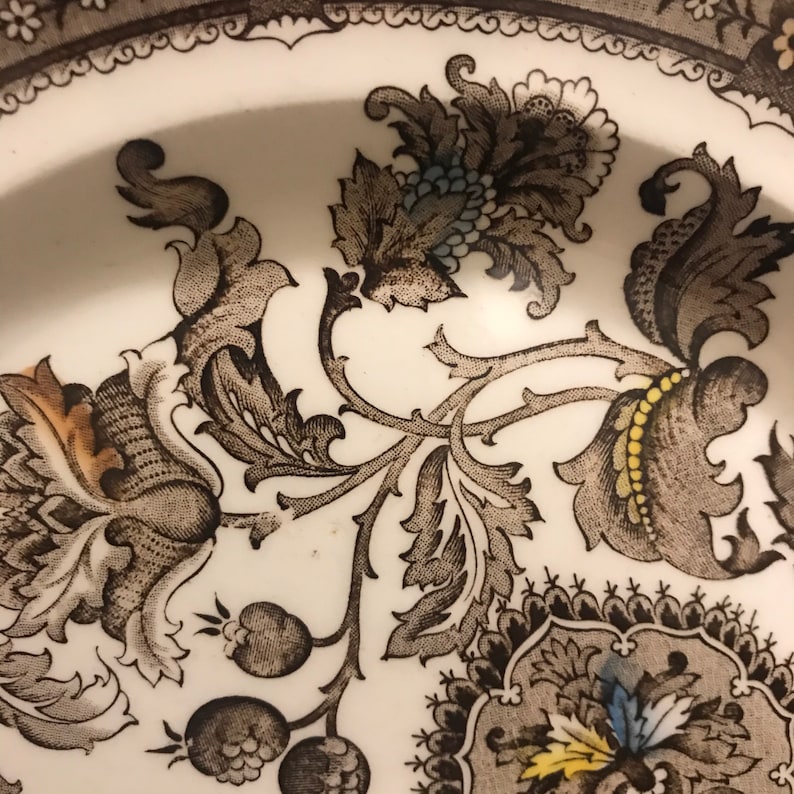 Ridgway Ironstone Jacobean Large Dinner Plates