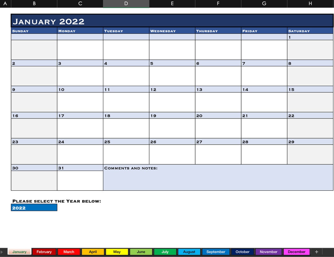 2022 2025 Printable Yearly Calendar Planner Etsy 2022 2025 Printable Yearly Calendar Planner Etsy