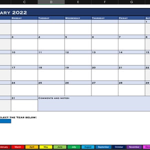 2022 - 2025 Printable Yearly Calendar Planner