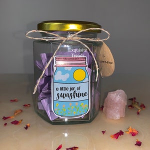 Self-Love Affirmations Jar - A Crystal Included