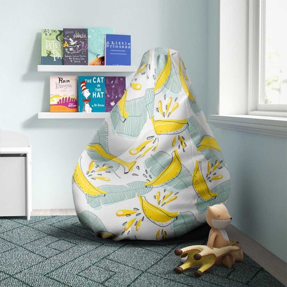 Bright and juicy with bananas Bean Bag Chair Living Sofa Etsy